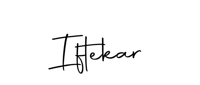 You should practise on your own different ways (Autography-DOLnW) to write your name (Iftekar) in signature. don't let someone else do it for you. Iftekar signature style 10 images and pictures png