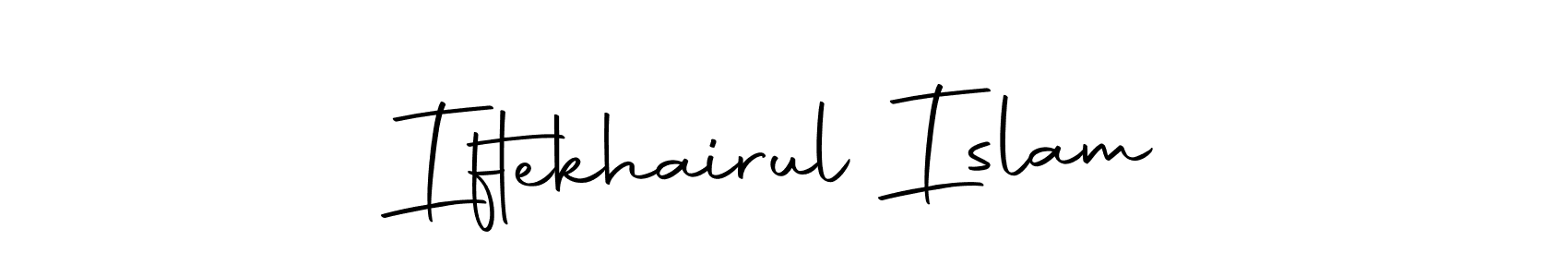Create a beautiful signature design for name Iftekhairul Islam. With this signature (Autography-DOLnW) fonts, you can make a handwritten signature for free. Iftekhairul Islam signature style 10 images and pictures png