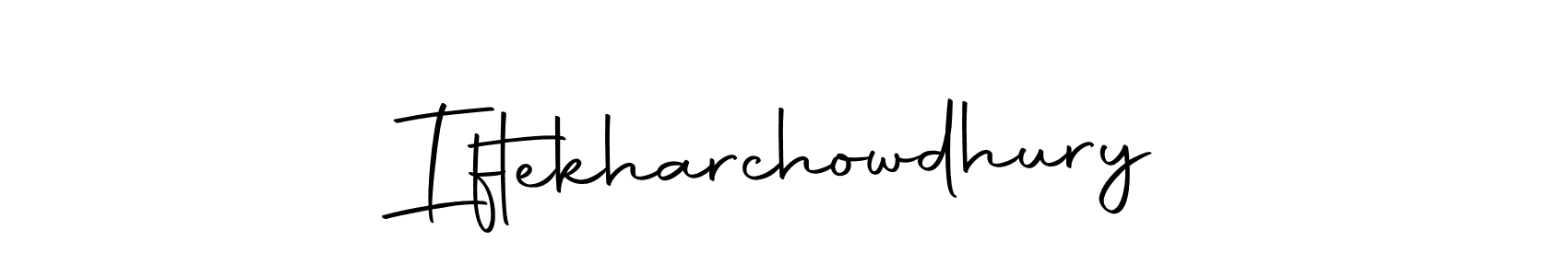 This is the best signature style for the Iftekharchowdhury name. Also you like these signature font (Autography-DOLnW). Mix name signature. Iftekharchowdhury signature style 10 images and pictures png