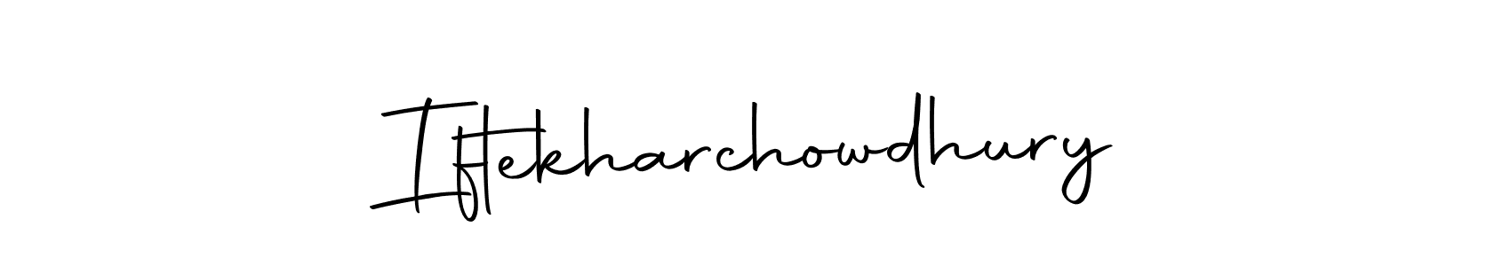 The best way (Autography-DOLnW) to make a short signature is to pick only two or three words in your name. The name Iftekharchowdhury include a total of six letters. For converting this name. Iftekharchowdhury signature style 10 images and pictures png