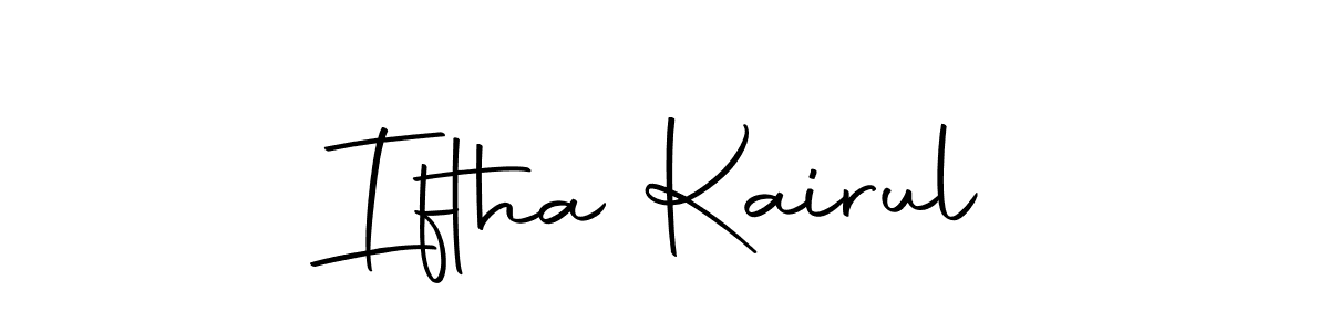 The best way (Autography-DOLnW) to make a short signature is to pick only two or three words in your name. The name Iftha Kairul include a total of six letters. For converting this name. Iftha Kairul signature style 10 images and pictures png