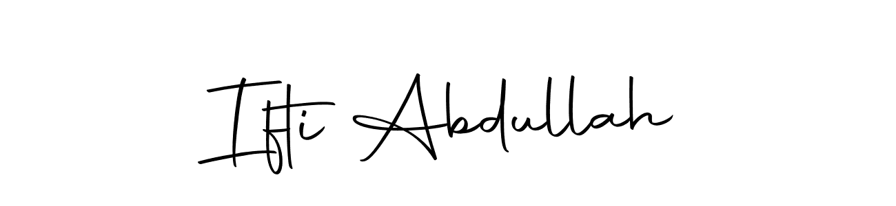 How to make Ifti Abdullah signature? Autography-DOLnW is a professional autograph style. Create handwritten signature for Ifti Abdullah name. Ifti Abdullah signature style 10 images and pictures png