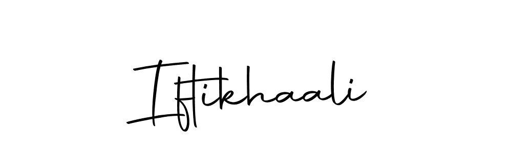 Design your own signature with our free online signature maker. With this signature software, you can create a handwritten (Autography-DOLnW) signature for name Iftikhaali. Iftikhaali signature style 10 images and pictures png