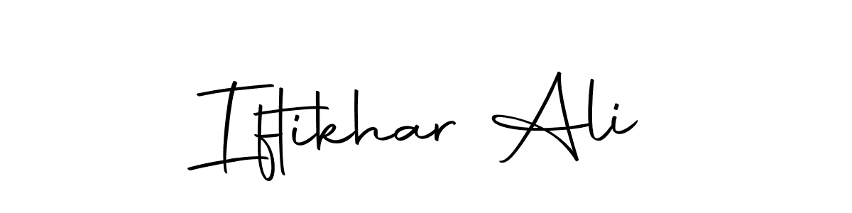 Create a beautiful signature design for name Iftikhar Ali. With this signature (Autography-DOLnW) fonts, you can make a handwritten signature for free. Iftikhar Ali signature style 10 images and pictures png