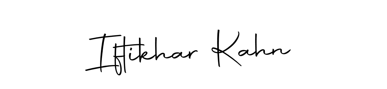 Autography-DOLnW is a professional signature style that is perfect for those who want to add a touch of class to their signature. It is also a great choice for those who want to make their signature more unique. Get Iftikhar Kahn name to fancy signature for free. Iftikhar Kahn signature style 10 images and pictures png