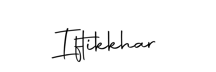 Create a beautiful signature design for name Iftikkhar. With this signature (Autography-DOLnW) fonts, you can make a handwritten signature for free. Iftikkhar signature style 10 images and pictures png