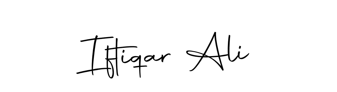 How to make Iftiqar Ali name signature. Use Autography-DOLnW style for creating short signs online. This is the latest handwritten sign. Iftiqar Ali signature style 10 images and pictures png