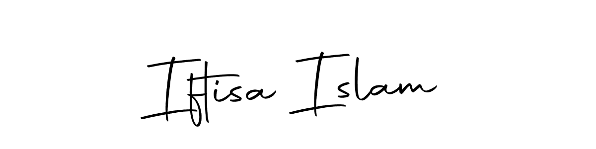 Design your own signature with our free online signature maker. With this signature software, you can create a handwritten (Autography-DOLnW) signature for name Iftisa Islam. Iftisa Islam signature style 10 images and pictures png