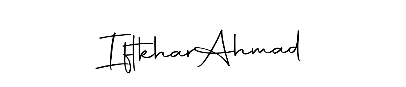 How to make Iftkhar  Ahmad name signature. Use Autography-DOLnW style for creating short signs online. This is the latest handwritten sign. Iftkhar  Ahmad signature style 10 images and pictures png