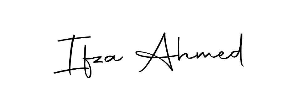 How to make Ifza Ahmed signature? Autography-DOLnW is a professional autograph style. Create handwritten signature for Ifza Ahmed name. Ifza Ahmed signature style 10 images and pictures png