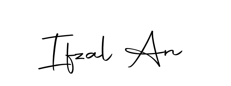 How to make Ifzal An name signature. Use Autography-DOLnW style for creating short signs online. This is the latest handwritten sign. Ifzal An signature style 10 images and pictures png