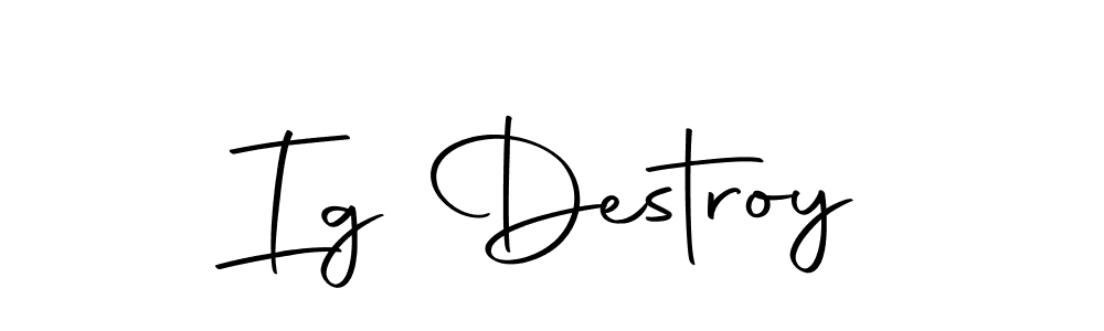 The best way (Autography-DOLnW) to make a short signature is to pick only two or three words in your name. The name Ig Destroy include a total of six letters. For converting this name. Ig Destroy signature style 10 images and pictures png