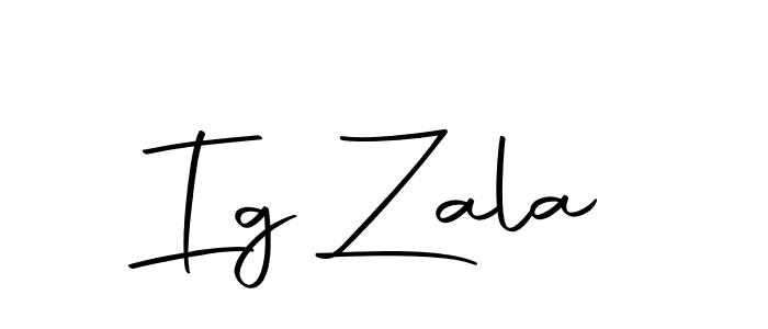 You should practise on your own different ways (Autography-DOLnW) to write your name (Ig Zala) in signature. don't let someone else do it for you. Ig Zala signature style 10 images and pictures png