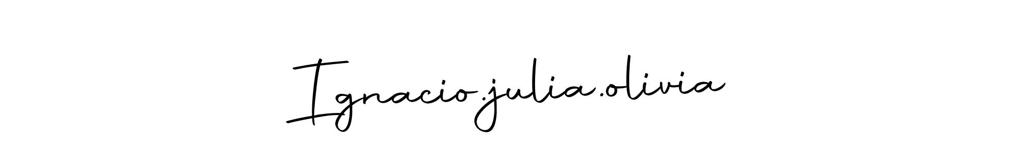 Make a beautiful signature design for name Ignacio.julia.olivia. Use this online signature maker to create a handwritten signature for free. Ignacio.julia.olivia signature style 10 images and pictures png