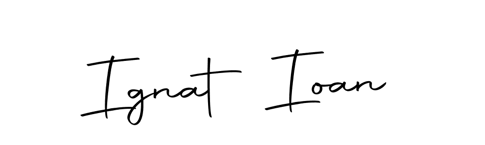 Create a beautiful signature design for name Ignat Ioan. With this signature (Autography-DOLnW) fonts, you can make a handwritten signature for free. Ignat Ioan signature style 10 images and pictures png
