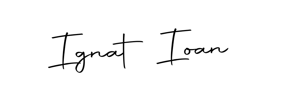 Use a signature maker to create a handwritten signature online. With this signature software, you can design (Autography-DOLnW) your own signature for name Ignat Ioan. Ignat Ioan signature style 10 images and pictures png
