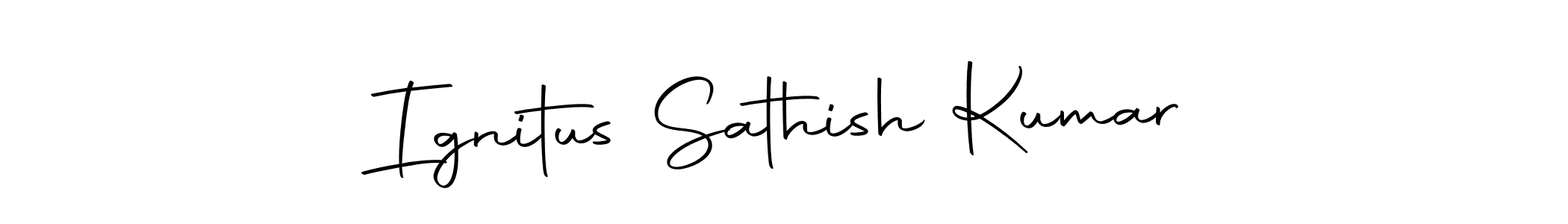 You should practise on your own different ways (Autography-DOLnW) to write your name (Ignitus Sathish Kumar) in signature. don't let someone else do it for you. Ignitus Sathish Kumar signature style 10 images and pictures png