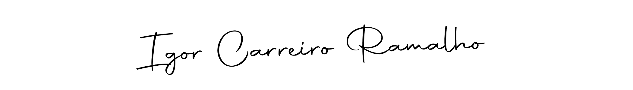 It looks lik you need a new signature style for name Igor Carreiro Ramalho. Design unique handwritten (Autography-DOLnW) signature with our free signature maker in just a few clicks. Igor Carreiro Ramalho signature style 10 images and pictures png
