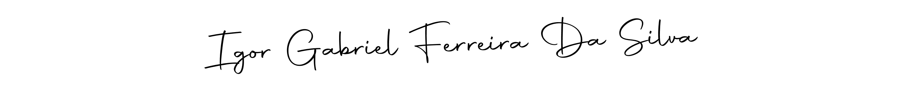 Make a beautiful signature design for name Igor Gabriel Ferreira Da Silva. With this signature (Autography-DOLnW) style, you can create a handwritten signature for free. Igor Gabriel Ferreira Da Silva signature style 10 images and pictures png