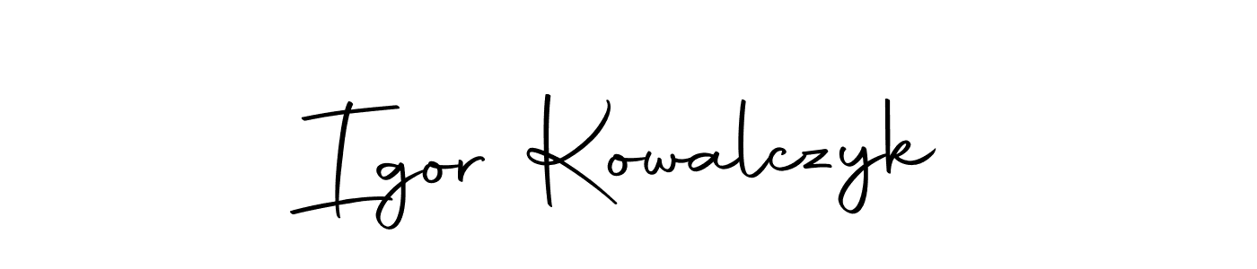 How to make Igor Kowalczyk name signature. Use Autography-DOLnW style for creating short signs online. This is the latest handwritten sign. Igor Kowalczyk signature style 10 images and pictures png