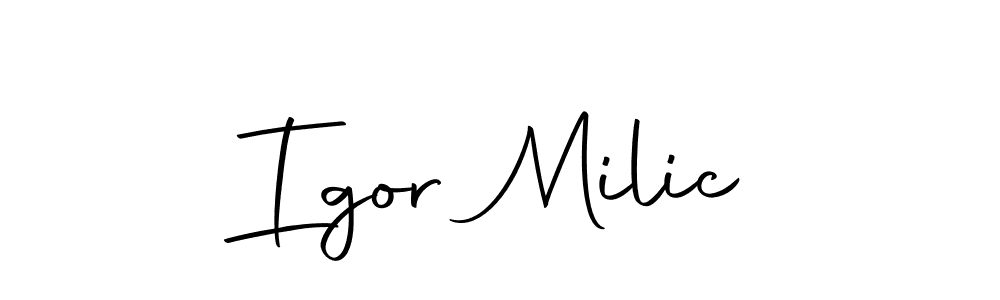 You should practise on your own different ways (Autography-DOLnW) to write your name (Igor Milic) in signature. don't let someone else do it for you. Igor Milic signature style 10 images and pictures png