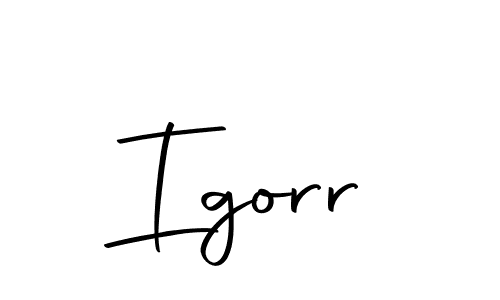 Use a signature maker to create a handwritten signature online. With this signature software, you can design (Autography-DOLnW) your own signature for name Igorr. Igorr signature style 10 images and pictures png