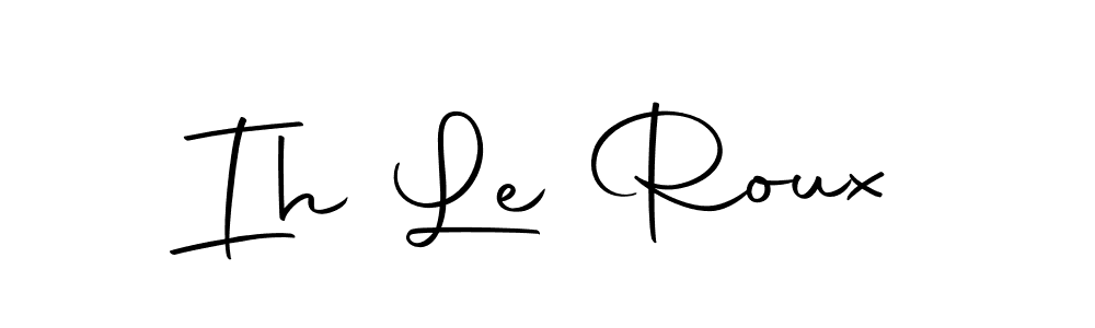 How to make Ih Le Roux name signature. Use Autography-DOLnW style for creating short signs online. This is the latest handwritten sign. Ih Le Roux signature style 10 images and pictures png