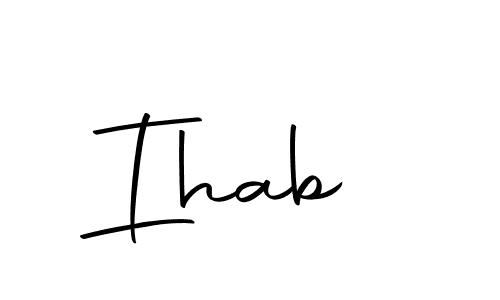 Once you've used our free online signature maker to create your best signature Autography-DOLnW style, it's time to enjoy all of the benefits that Ihab  name signing documents. Ihab  signature style 10 images and pictures png