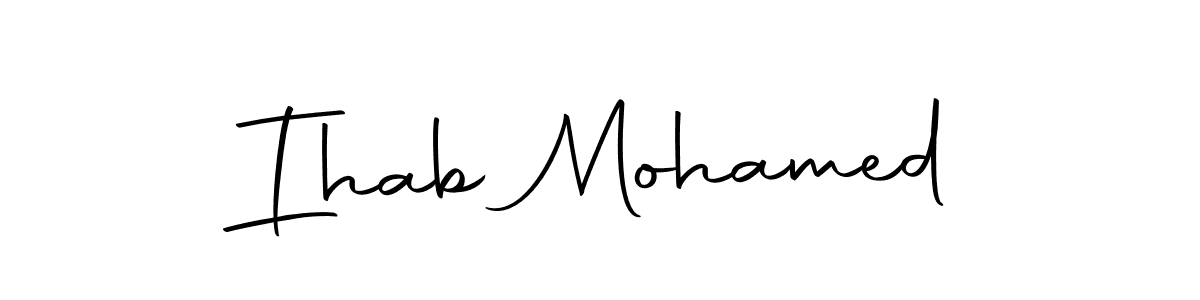 This is the best signature style for the Ihab Mohamed name. Also you like these signature font (Autography-DOLnW). Mix name signature. Ihab Mohamed signature style 10 images and pictures png