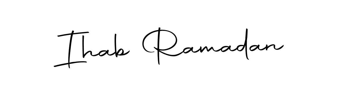 Ihab Ramadan stylish signature style. Best Handwritten Sign (Autography-DOLnW) for my name. Handwritten Signature Collection Ideas for my name Ihab Ramadan. Ihab Ramadan signature style 10 images and pictures png