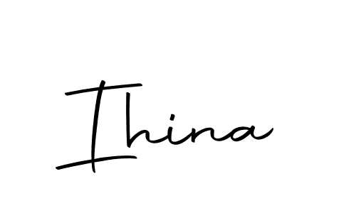 Similarly Autography-DOLnW is the best handwritten signature design. Signature creator online .You can use it as an online autograph creator for name Ihina. Ihina signature style 10 images and pictures png