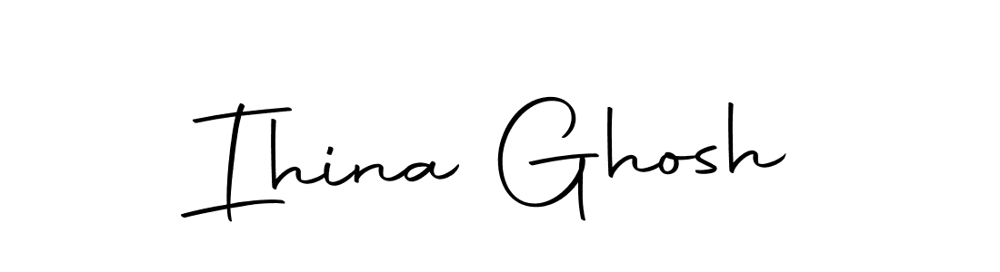 Also we have Ihina Ghosh name is the best signature style. Create professional handwritten signature collection using Autography-DOLnW autograph style. Ihina Ghosh signature style 10 images and pictures png