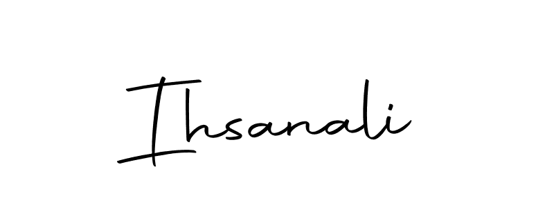 Create a beautiful signature design for name Ihsanali. With this signature (Autography-DOLnW) fonts, you can make a handwritten signature for free. Ihsanali signature style 10 images and pictures png