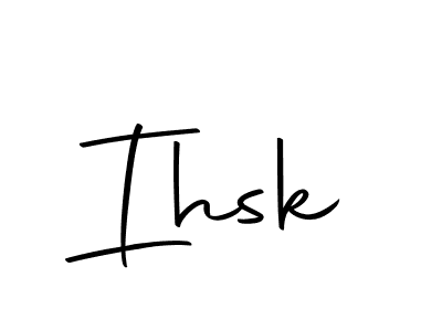 You can use this online signature creator to create a handwritten signature for the name Ihsk. This is the best online autograph maker. Ihsk signature style 10 images and pictures png