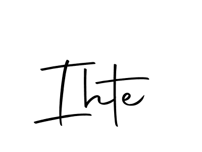 Similarly Autography-DOLnW is the best handwritten signature design. Signature creator online .You can use it as an online autograph creator for name Ihte. Ihte signature style 10 images and pictures png