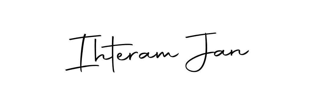 Make a beautiful signature design for name Ihteram Jan. With this signature (Autography-DOLnW) style, you can create a handwritten signature for free. Ihteram Jan signature style 10 images and pictures png