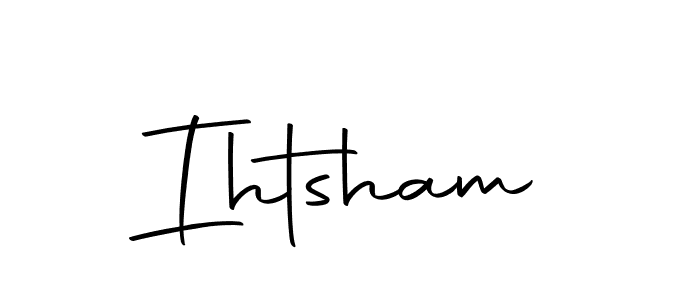 Make a beautiful signature design for name Ihtsham. Use this online signature maker to create a handwritten signature for free. Ihtsham signature style 10 images and pictures png