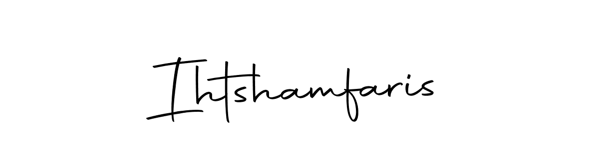 It looks lik you need a new signature style for name Ihtshamfaris. Design unique handwritten (Autography-DOLnW) signature with our free signature maker in just a few clicks. Ihtshamfaris signature style 10 images and pictures png