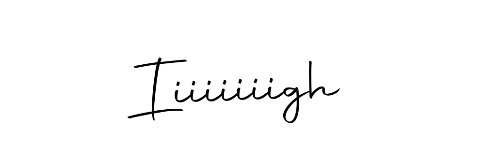 Use a signature maker to create a handwritten signature online. With this signature software, you can design (Autography-DOLnW) your own signature for name Iiiiiiiigh. Iiiiiiiigh signature style 10 images and pictures png