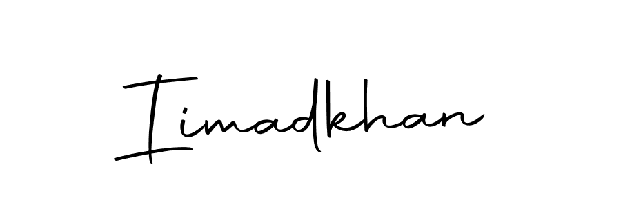 How to make Iimadkhan name signature. Use Autography-DOLnW style for creating short signs online. This is the latest handwritten sign. Iimadkhan signature style 10 images and pictures png