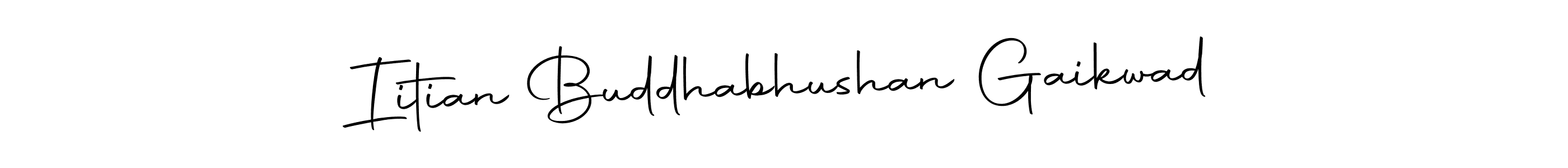 Similarly Autography-DOLnW is the best handwritten signature design. Signature creator online .You can use it as an online autograph creator for name Iitian Buddhabhushan Gaikwad. Iitian Buddhabhushan Gaikwad signature style 10 images and pictures png