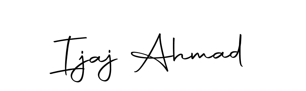 if you are searching for the best signature style for your name Ijaj Ahmad. so please give up your signature search. here we have designed multiple signature styles  using Autography-DOLnW. Ijaj Ahmad signature style 10 images and pictures png