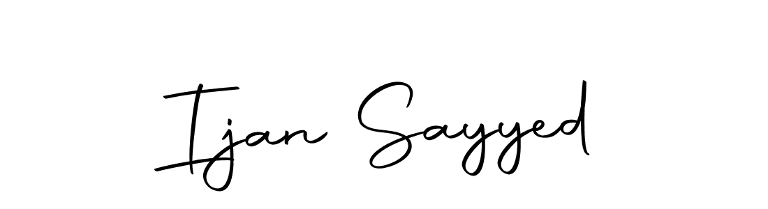 Use a signature maker to create a handwritten signature online. With this signature software, you can design (Autography-DOLnW) your own signature for name Ijan Sayyed. Ijan Sayyed signature style 10 images and pictures png