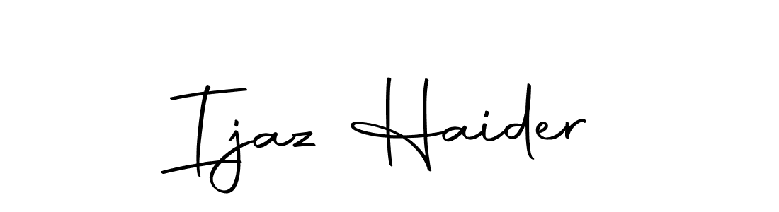 Make a beautiful signature design for name Ijaz Haider. Use this online signature maker to create a handwritten signature for free. Ijaz Haider signature style 10 images and pictures png