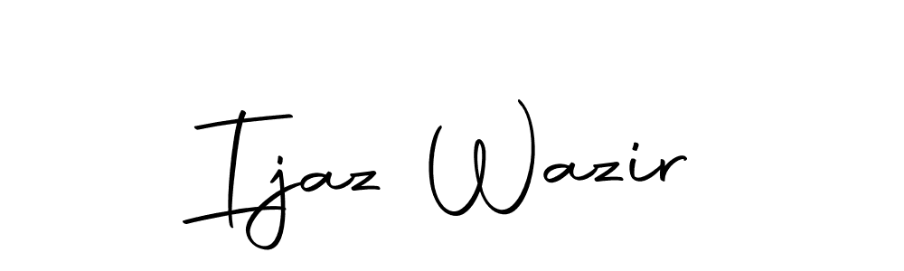 Design your own signature with our free online signature maker. With this signature software, you can create a handwritten (Autography-DOLnW) signature for name Ijaz Wazir. Ijaz Wazir signature style 10 images and pictures png