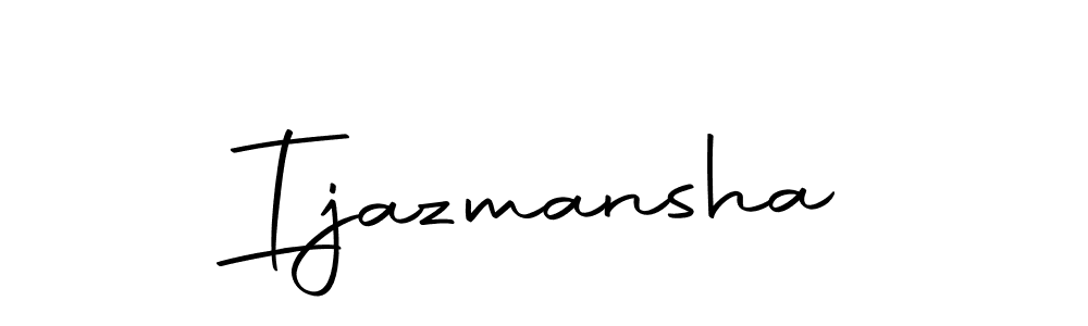 How to make Ijazmansha signature? Autography-DOLnW is a professional autograph style. Create handwritten signature for Ijazmansha name. Ijazmansha signature style 10 images and pictures png