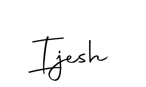 Design your own signature with our free online signature maker. With this signature software, you can create a handwritten (Autography-DOLnW) signature for name Ijesh. Ijesh signature style 10 images and pictures png