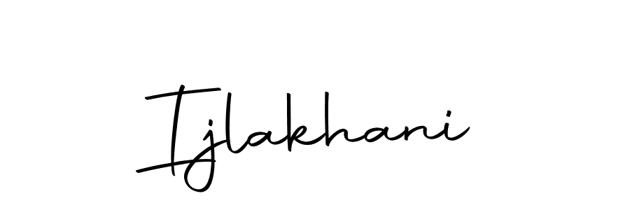Design your own signature with our free online signature maker. With this signature software, you can create a handwritten (Autography-DOLnW) signature for name Ijlakhani. Ijlakhani signature style 10 images and pictures png