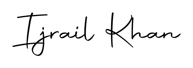 Personalize your online presence with Ijrail Khan signature rendered in elegant Autography-DOLnW font. Great for website footers and blogs. Ijrail Khan signature style 10 images and pictures png