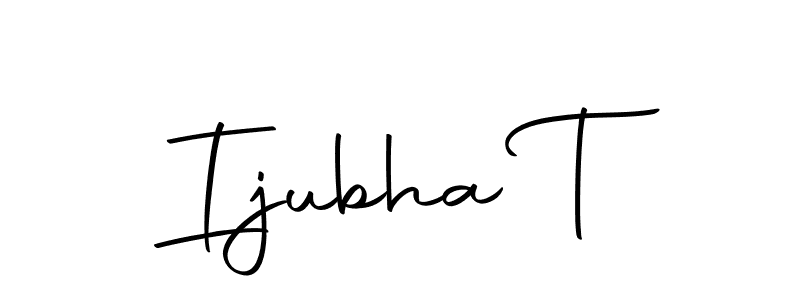 Make a beautiful signature design for name Ijubha T. Use this online signature maker to create a handwritten signature for free. Ijubha T signature style 10 images and pictures png